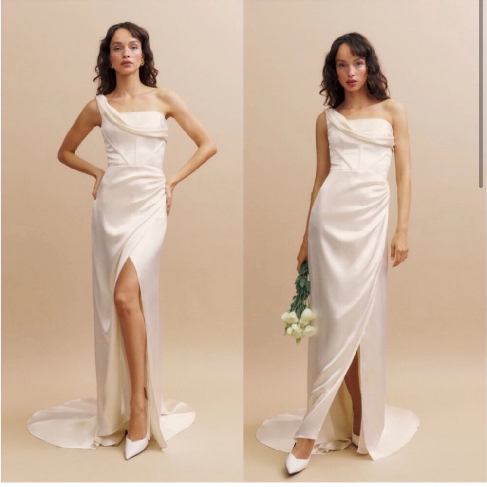 Reformation Eisa Silk Wedding Dress